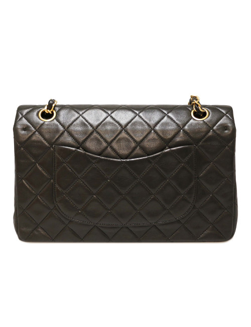 Sac CHANEL double rabat noir