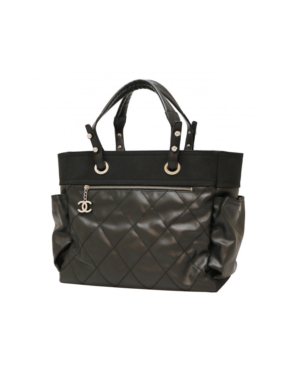 Cabas CHANEL toile noire