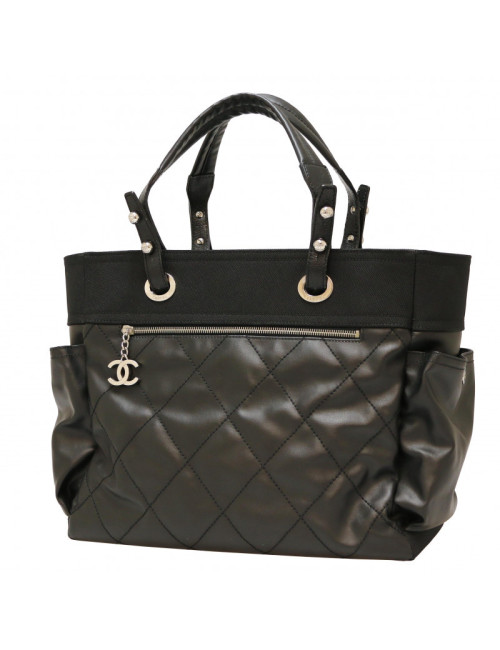Cabas CHANEL toile noire