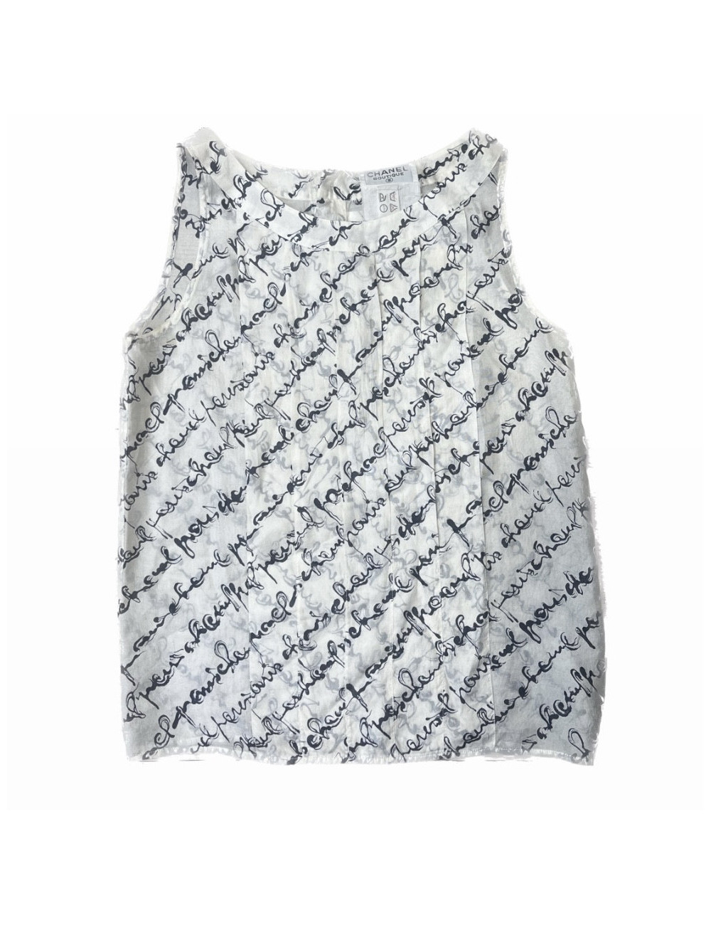 Ensemble vintage jupe et top CHANEL Boutique t38