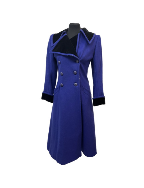 Manteau long vintage YSL violet T34