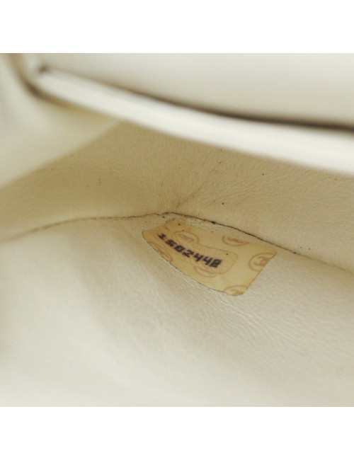 Sac vintage blanc et noir CHANEL