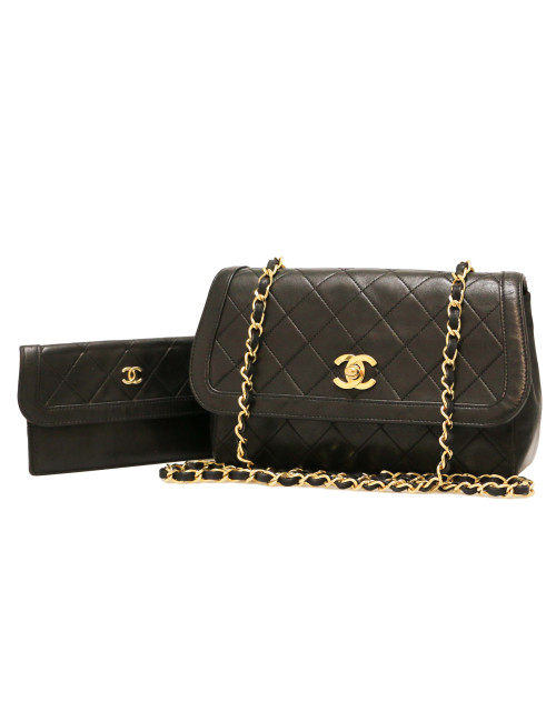 Sac vintage CHANEL fermoir Turnlock