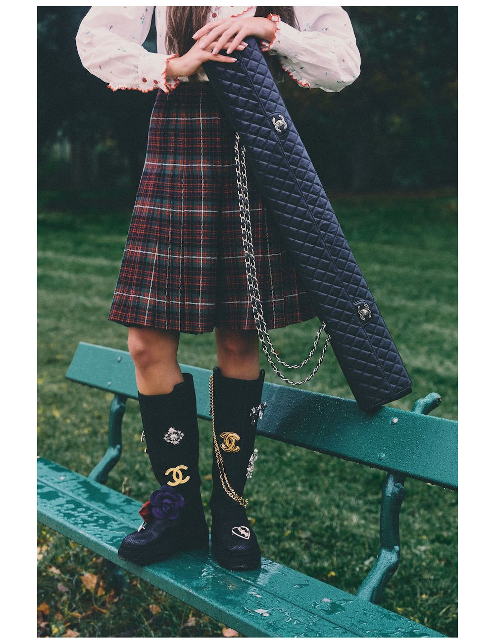 Jupe culotte T 38 CHANEL Paris Edimbourg