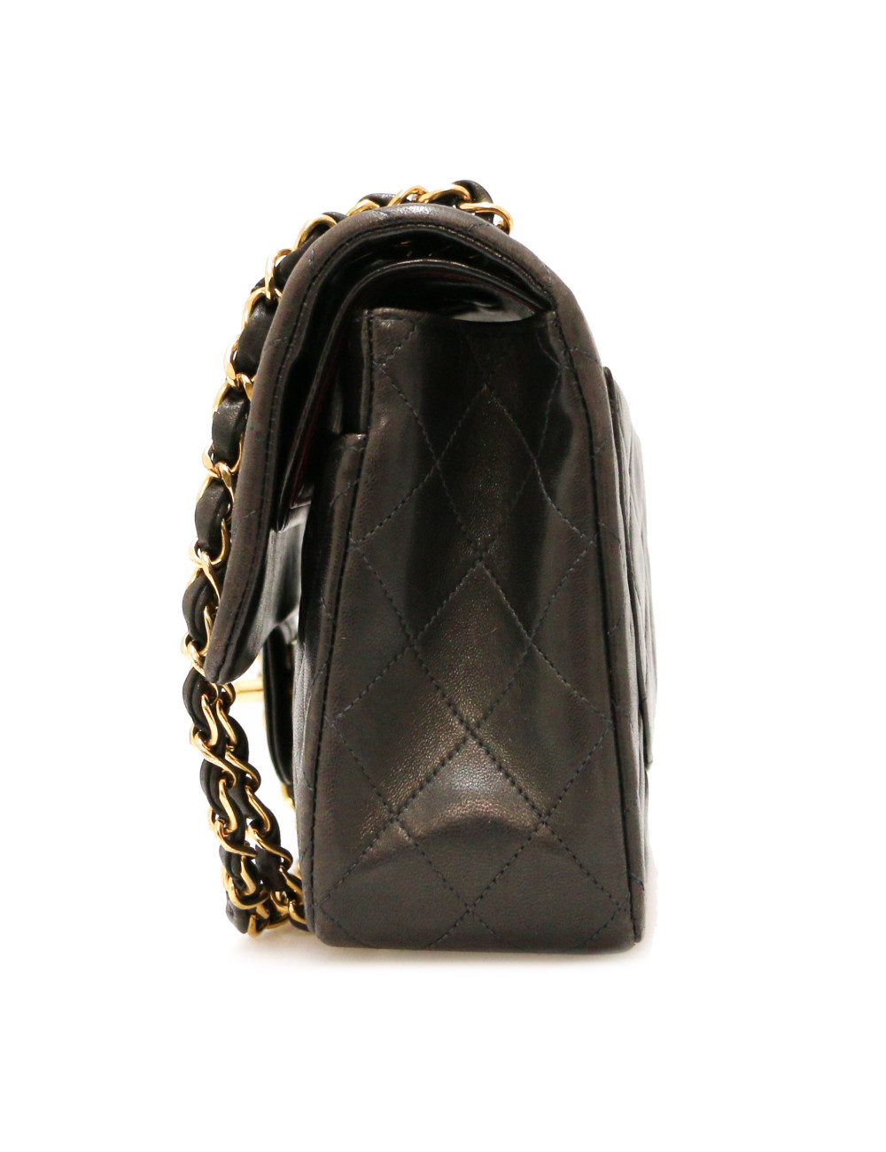 Sac Médium double flap CHANEL noir