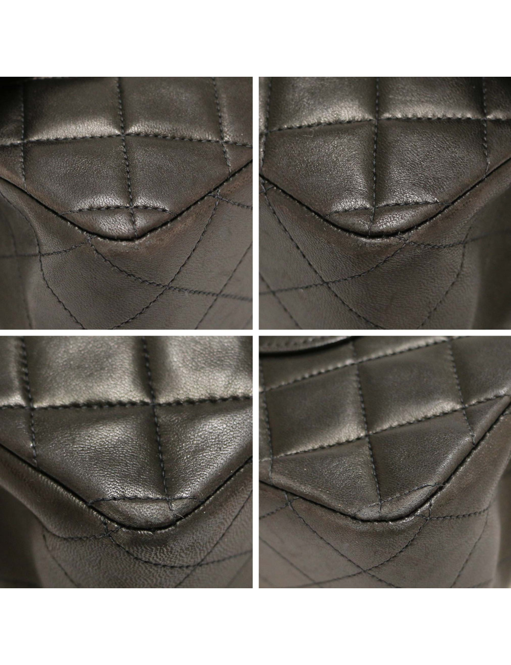 Sac Médium double flap CHANEL noir