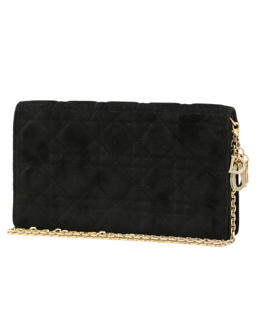 Mini sac CHRISTIAN DIOR velours noir