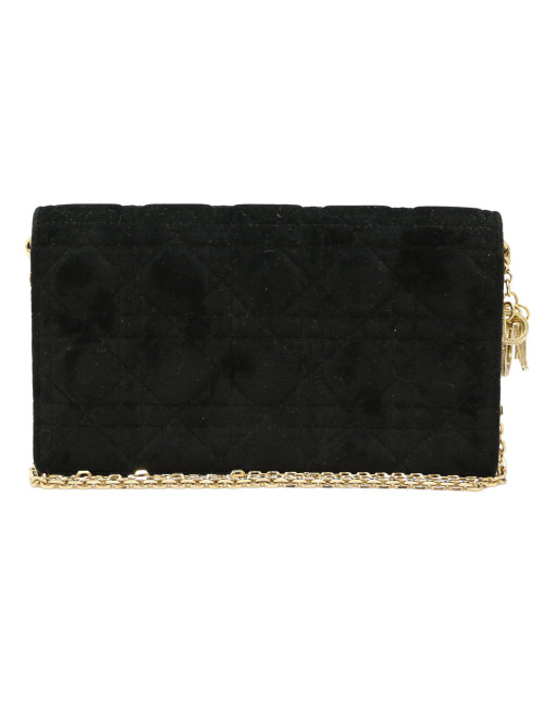 Mini sac CHRISTIAN DIOR velours noir