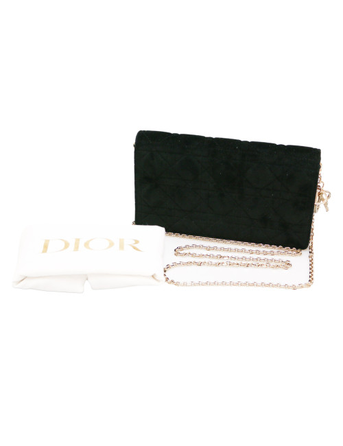 Mini sac CHRISTIAN DIOR velours noir