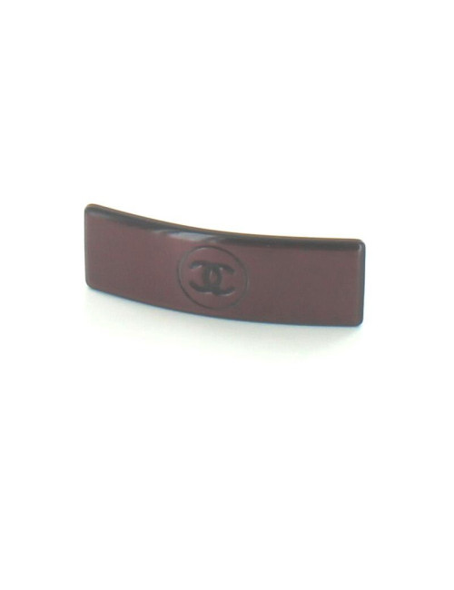 Barrette CHANEL prune