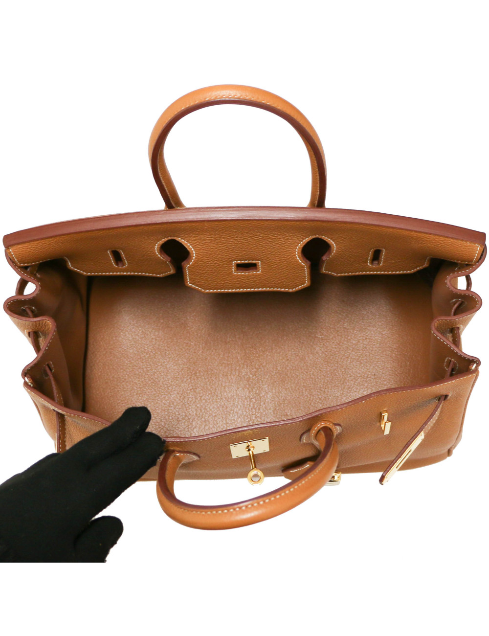 Sac Birkin Gold 35 HERMES togo