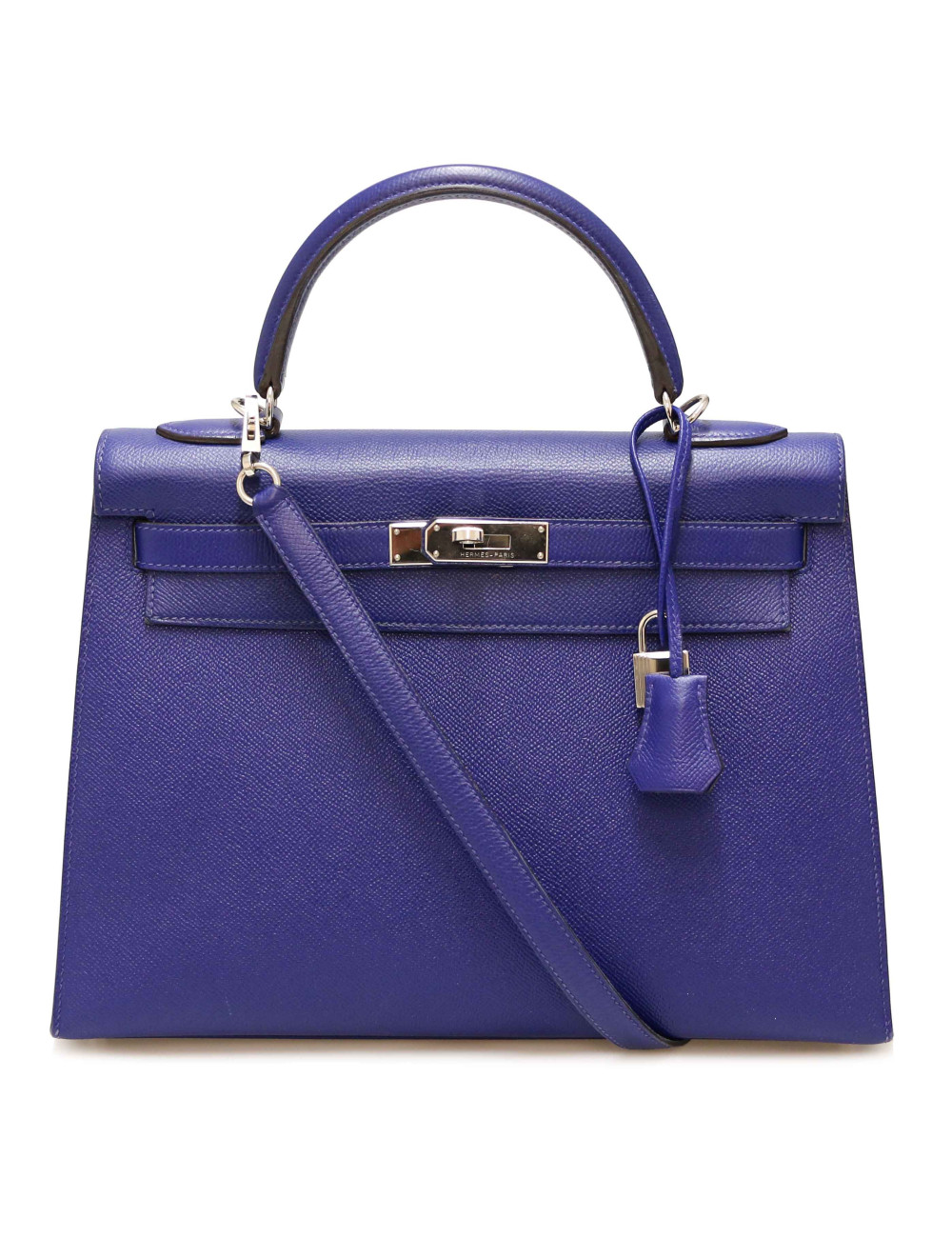 Sac Kelly II 32 HERMES Epsom sellier bleu electrique