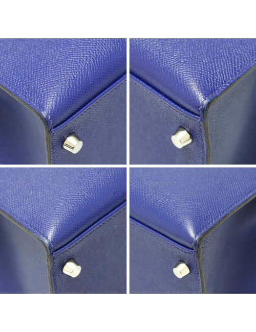Sac Kelly II 32 HERMES Epsom sellier bleu electrique