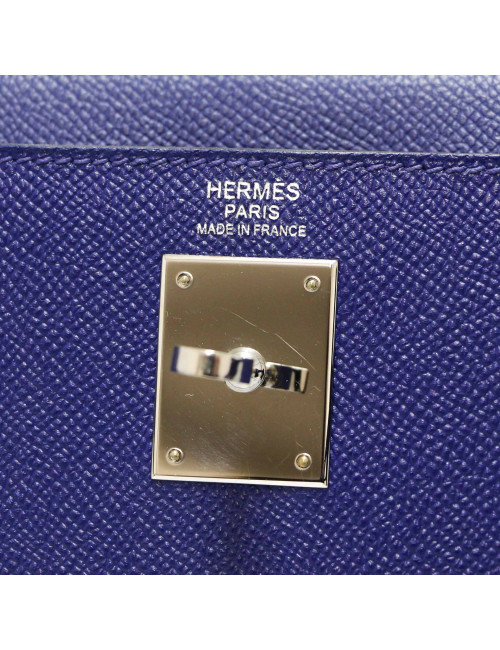 Sac Kelly II 32 HERMES Epsom sellier bleu electrique