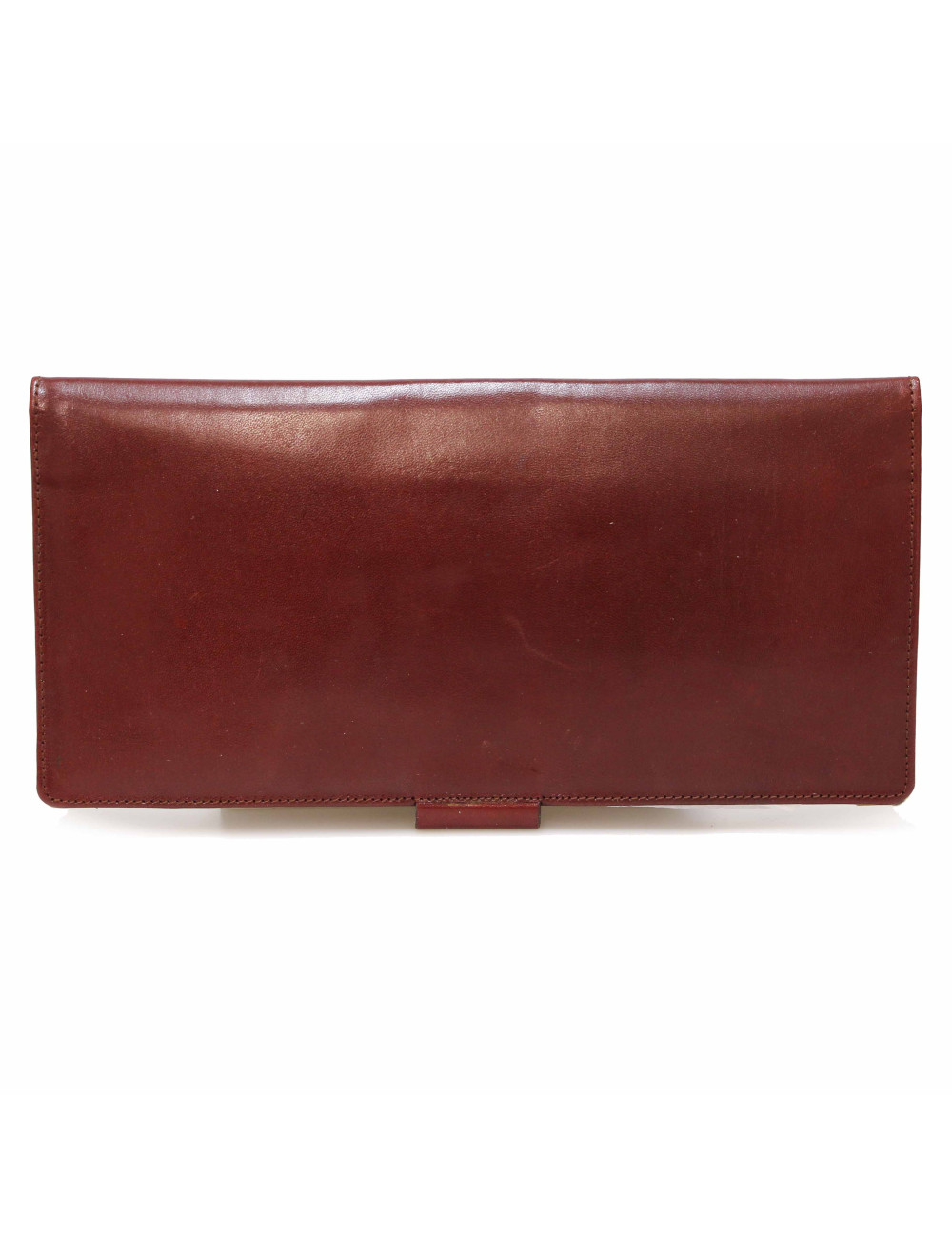 CARTIER burgundy leather wallet