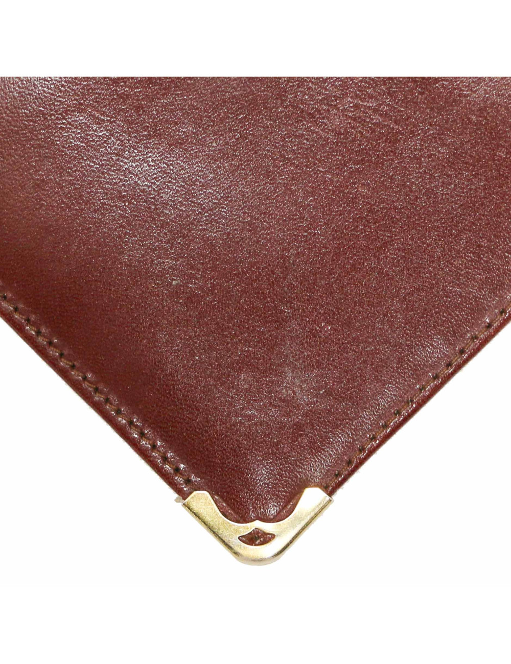 CARTIER burgundy leather wallet