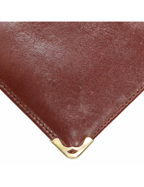 CARTIER burgundy leather wallet