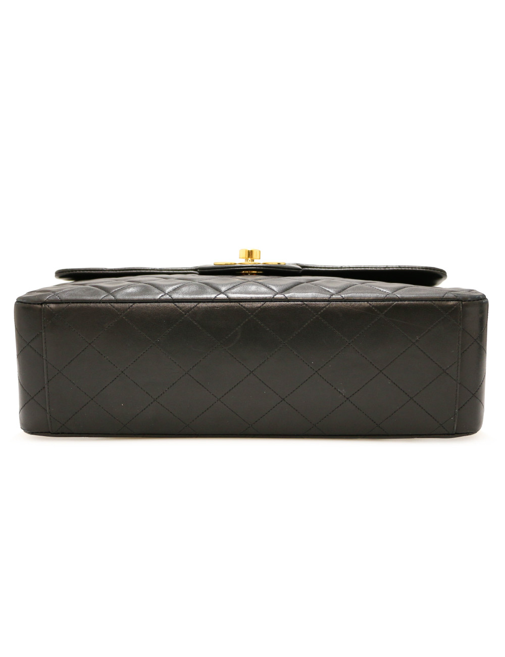 Maxi sac CHANEL cuir d'agneau noir