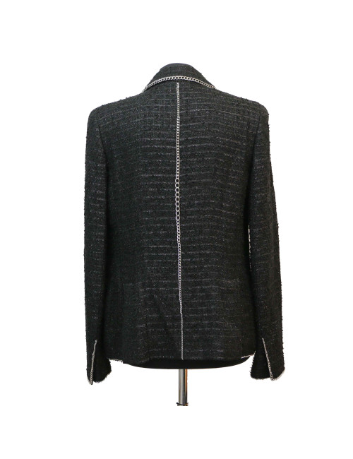 Veste CHANEL tweed noir T38