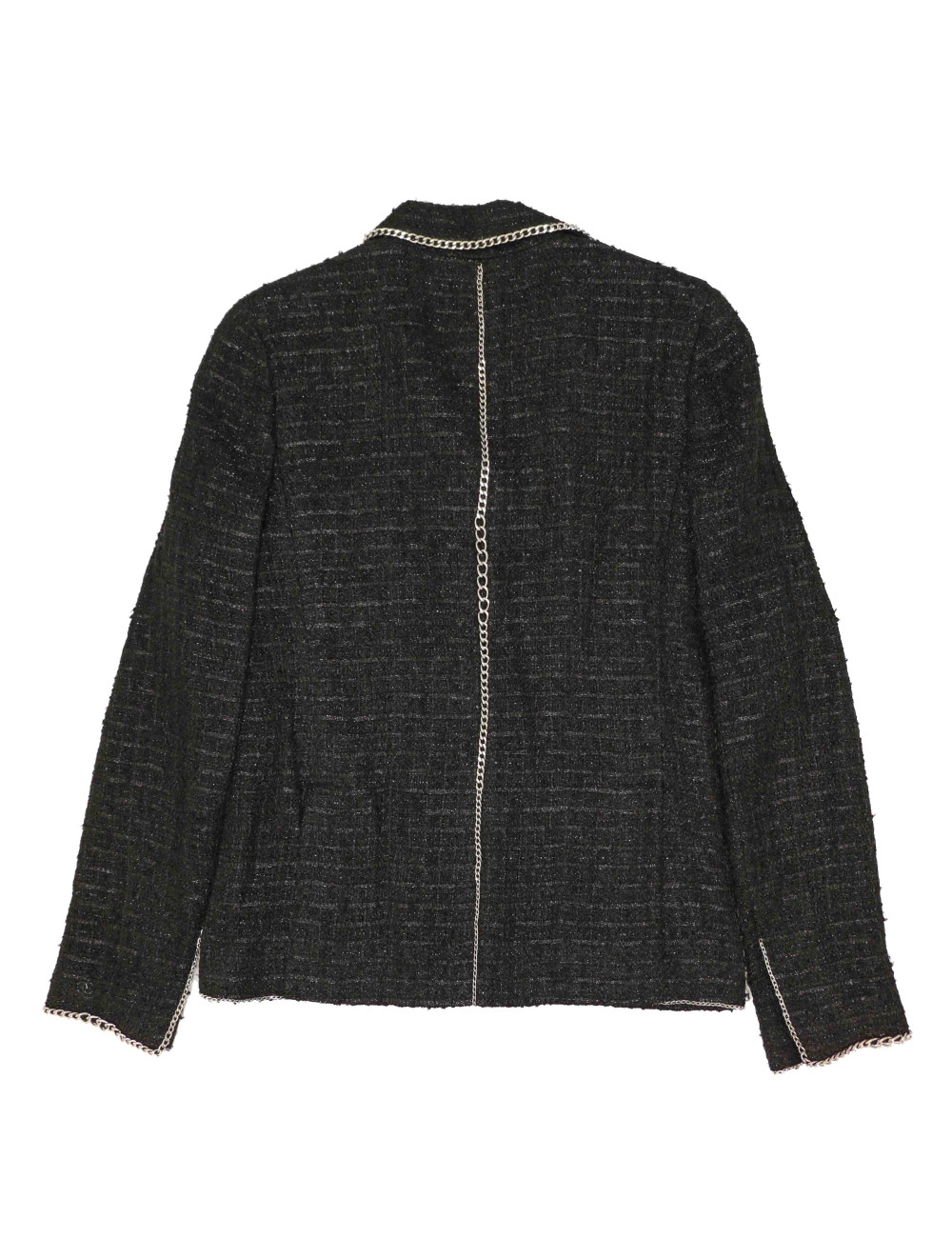 Veste CHANEL tweed noir T38