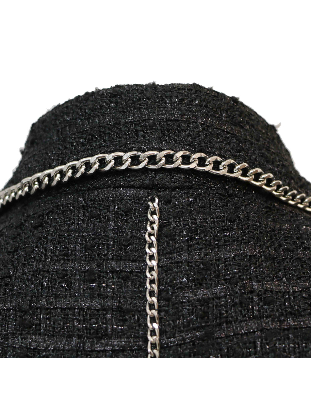 Veste CHANEL tweed noir T38