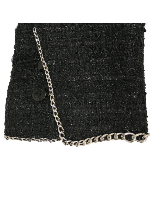 Veste CHANEL tweed noir T38