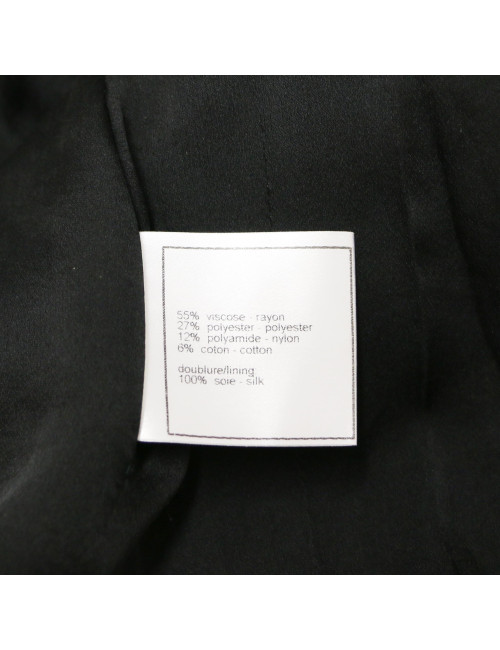 Veste CHANEL tweed noir T38