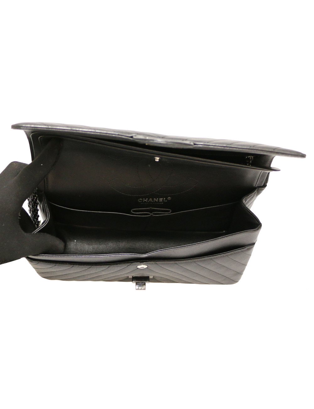 CHANEL All Black Jumbo 2.55 bag