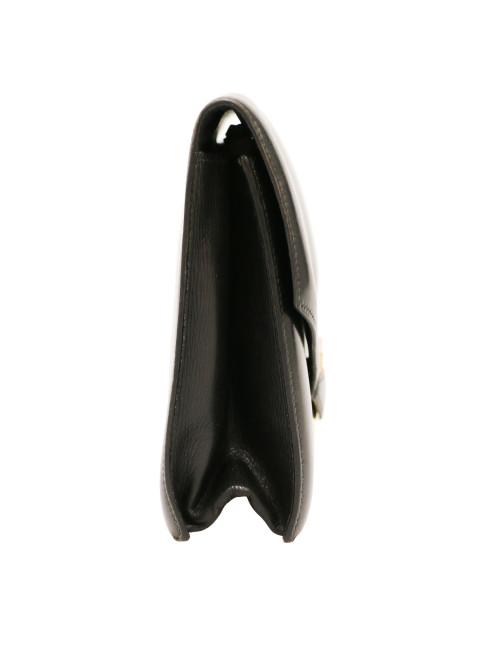 Pochette HERMES box noir Vintage