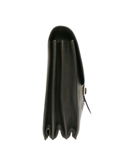 Sac à dépèches HERMES taurillon clémence noir