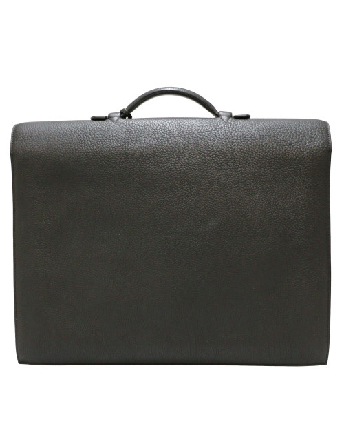 Sac à dépèches HERMES taurillon clémence noir