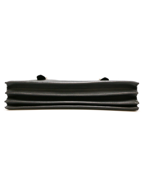 Sac à dépèches HERMES taurillon clémence noir