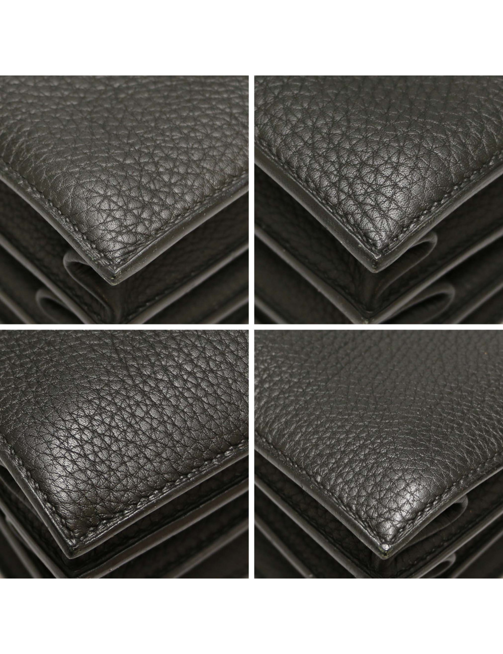 Sac à dépèches HERMES taurillon clémence noir