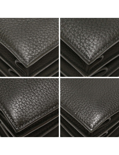 Sac à dépèches HERMES taurillon clémence noir