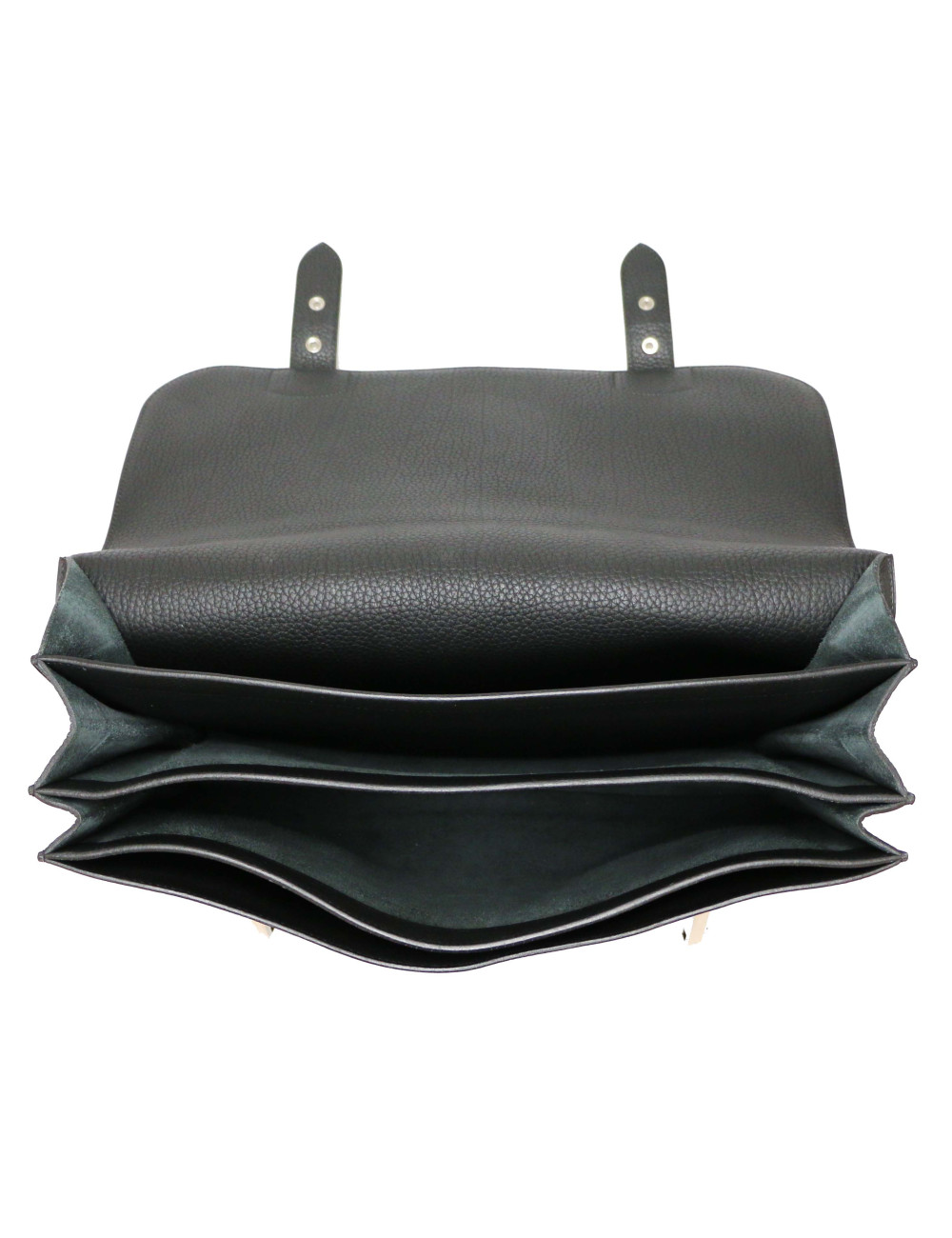 Sac à dépèches HERMES taurillon clémence noir