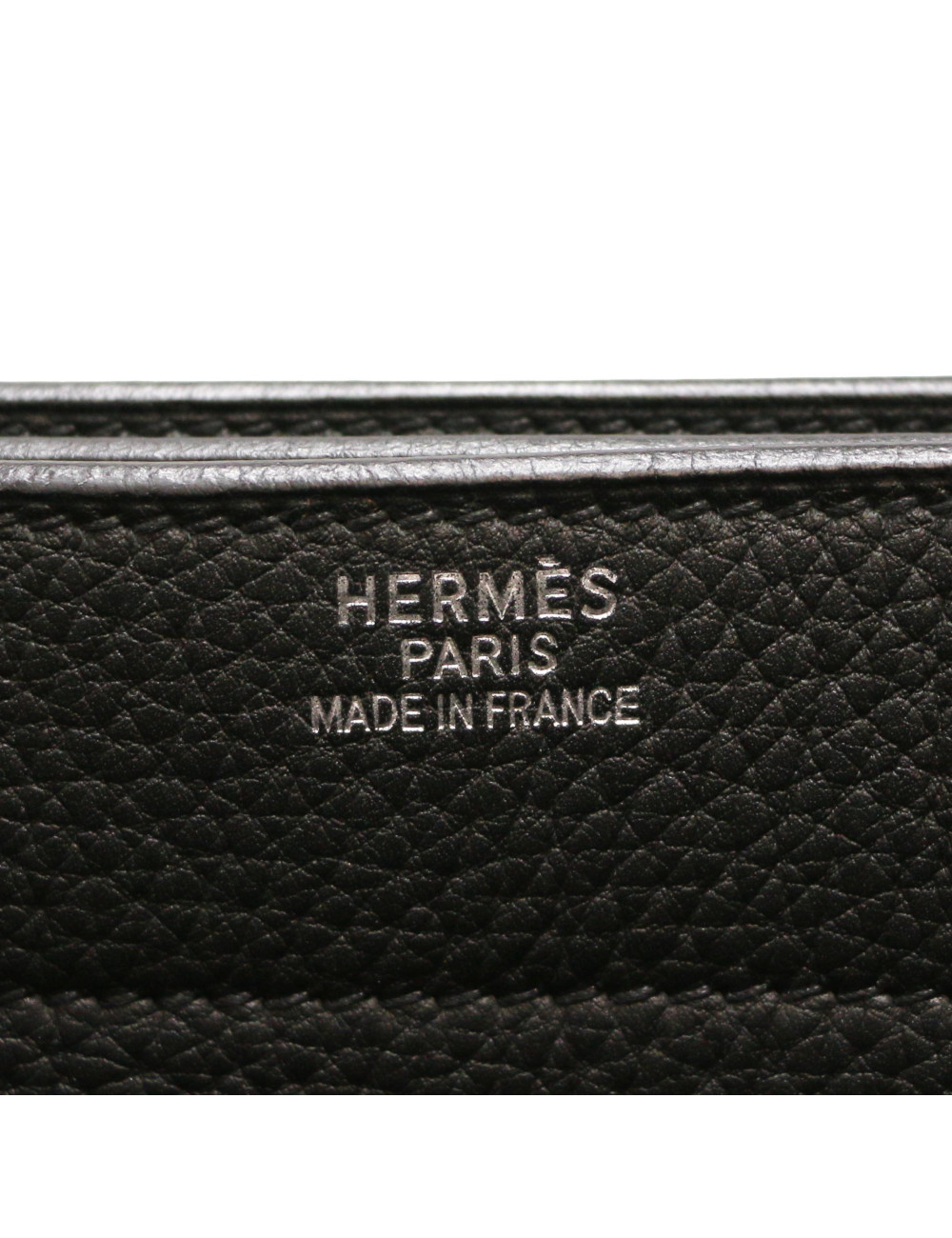 Sac à dépèches HERMES taurillon clémence noir