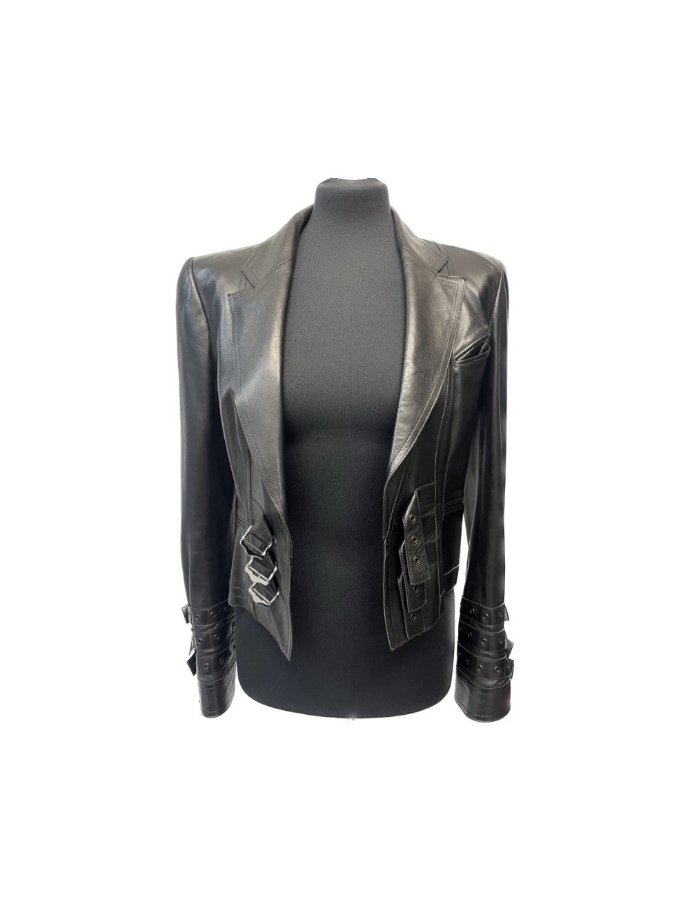Blouson DIOR cuir d'agneau noir