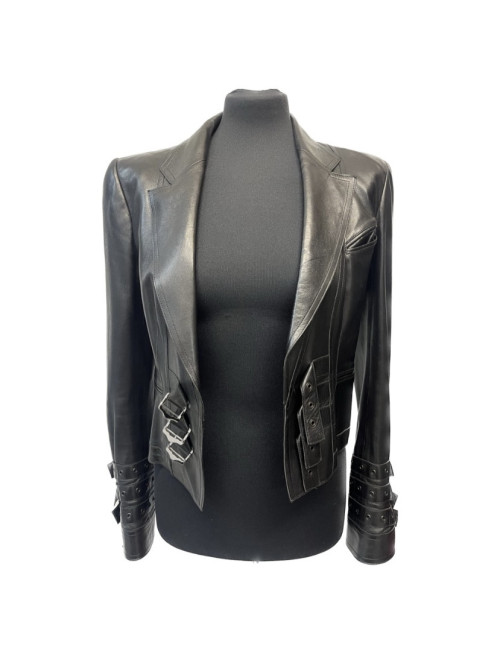 Blouson DIOR cuir d'agneau noir