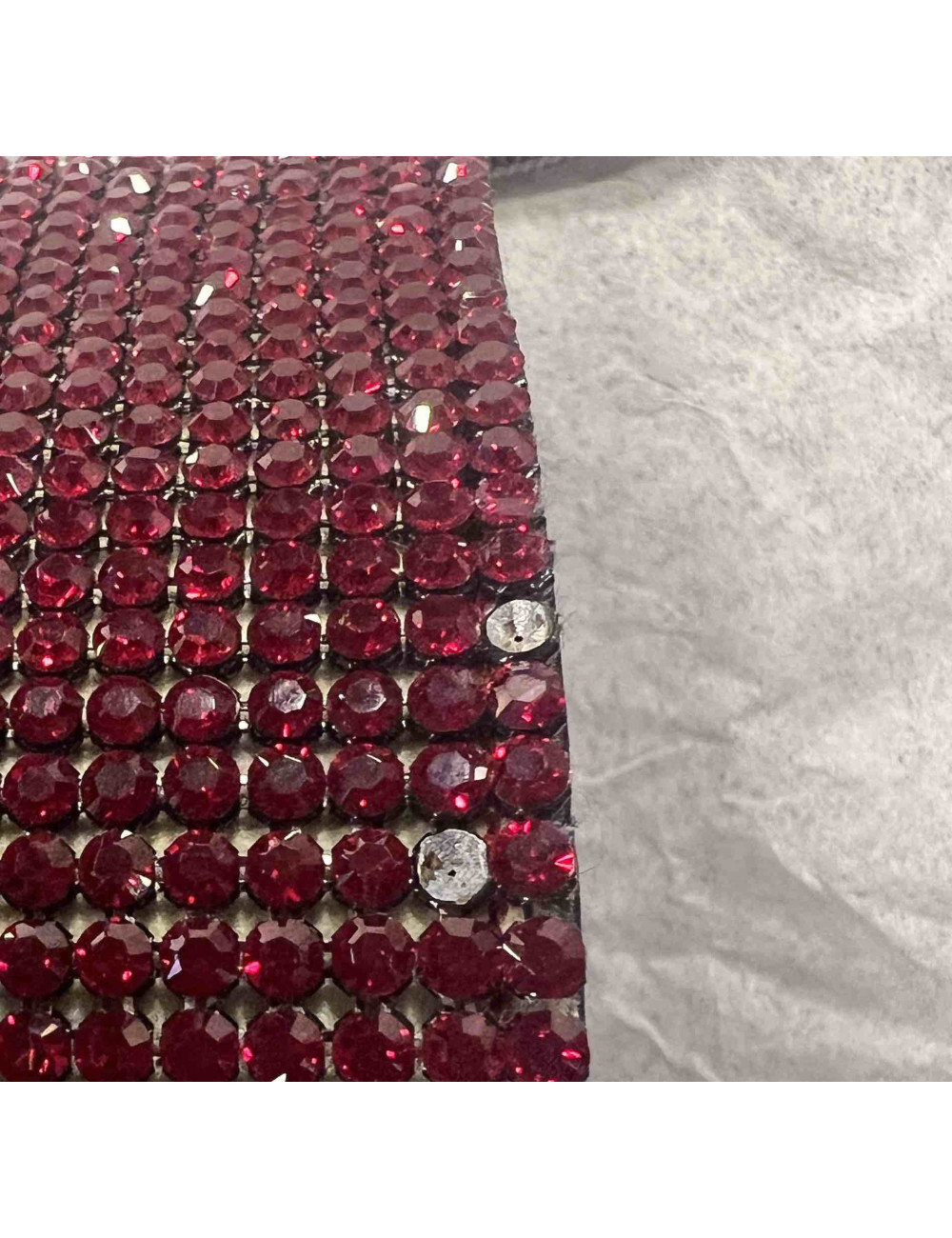 Minaudière en cristal mesh rubis SWAROVSKI