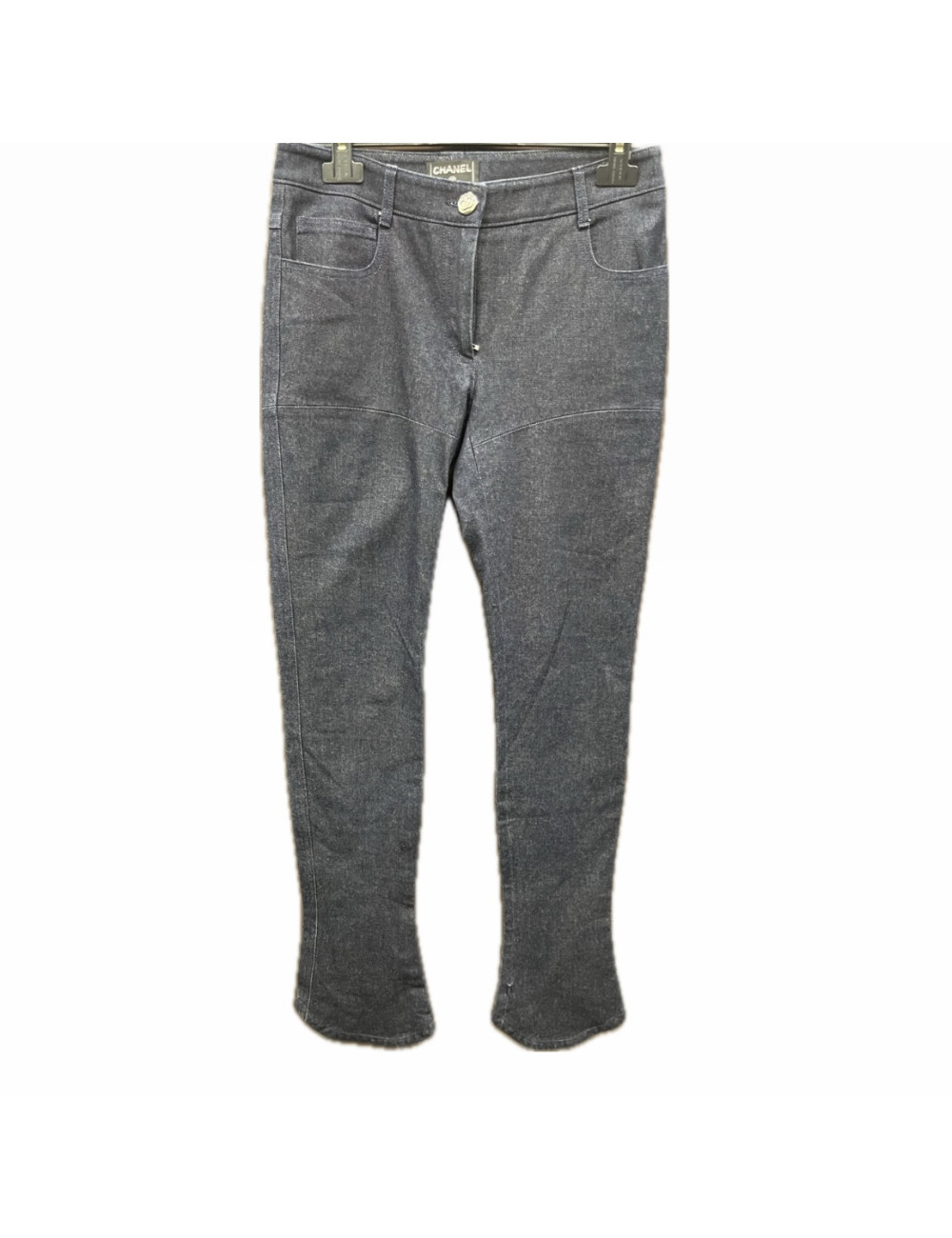 Pantalon T38 CHANEL denim bleu