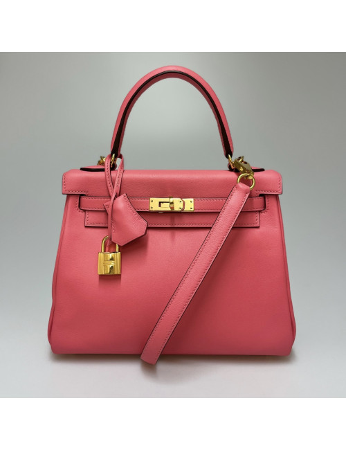 Sac HERMES Kelly 25 cuir swift