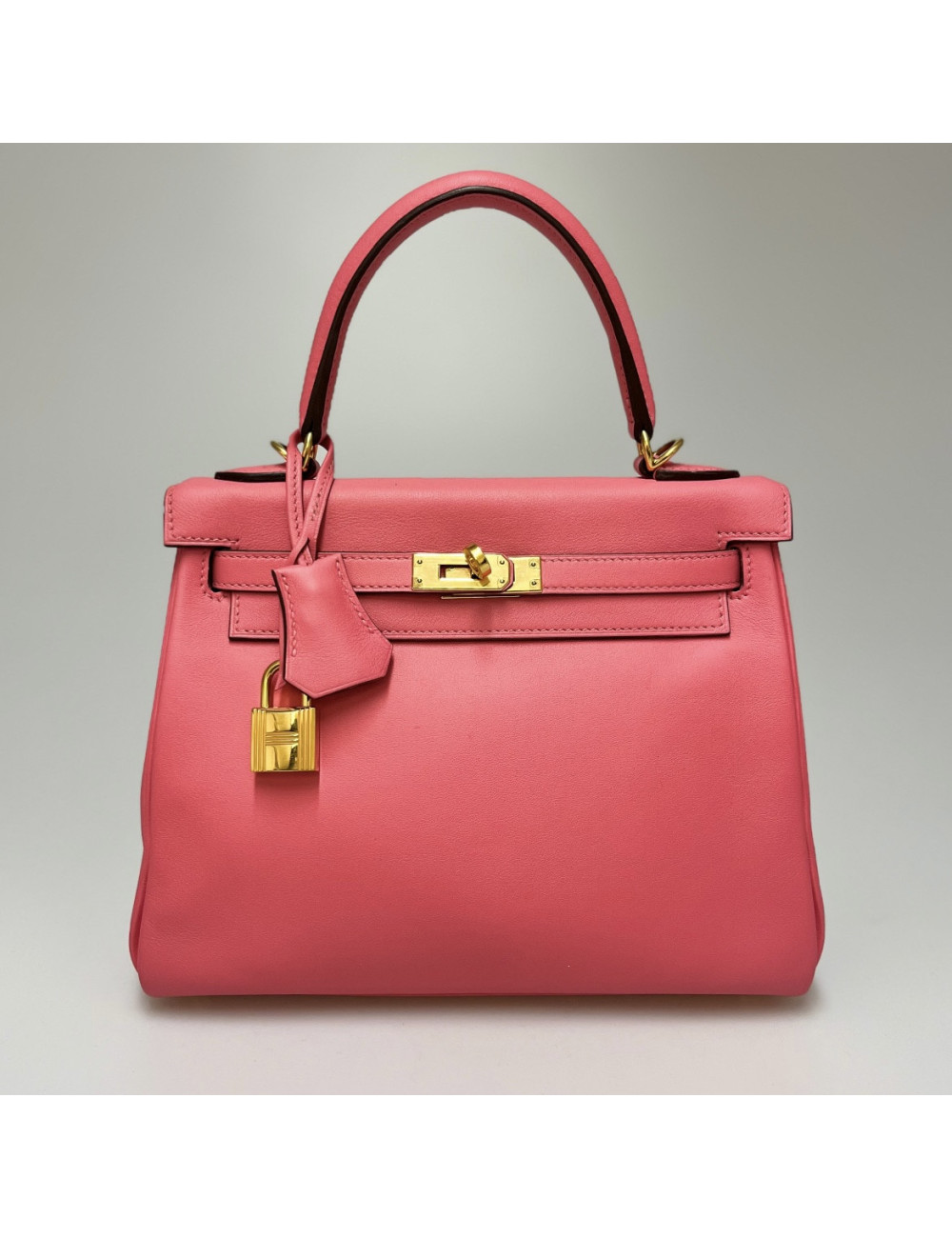 Sac HERMES Kelly 25 cuir swift