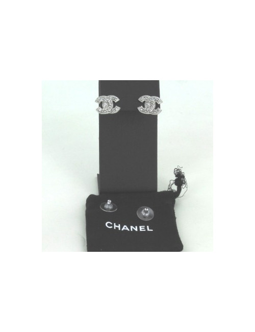 clous d'oreille CHANEL strass