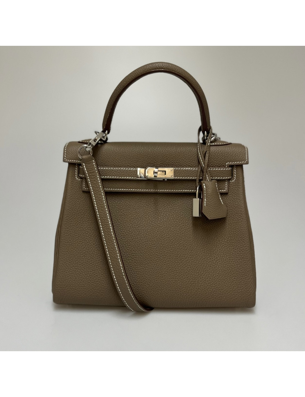 Kelly 25 HERMES étoupe