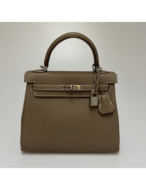 Kelly 25 HERMES étoupe