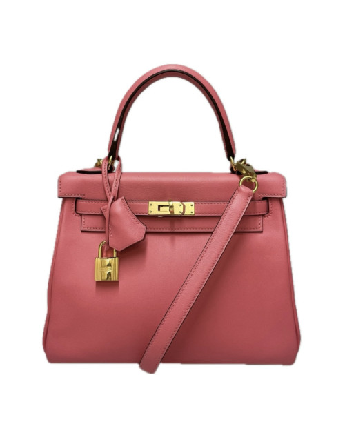 Sac HERMES Kelly 25 cuir swift