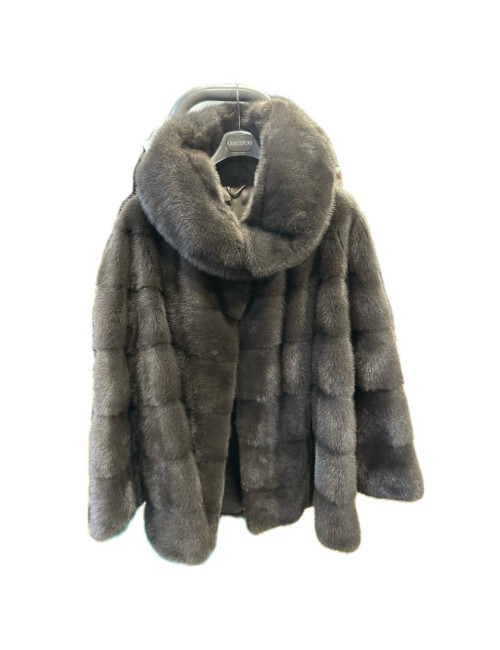 Manteau Vison gris REBECCA