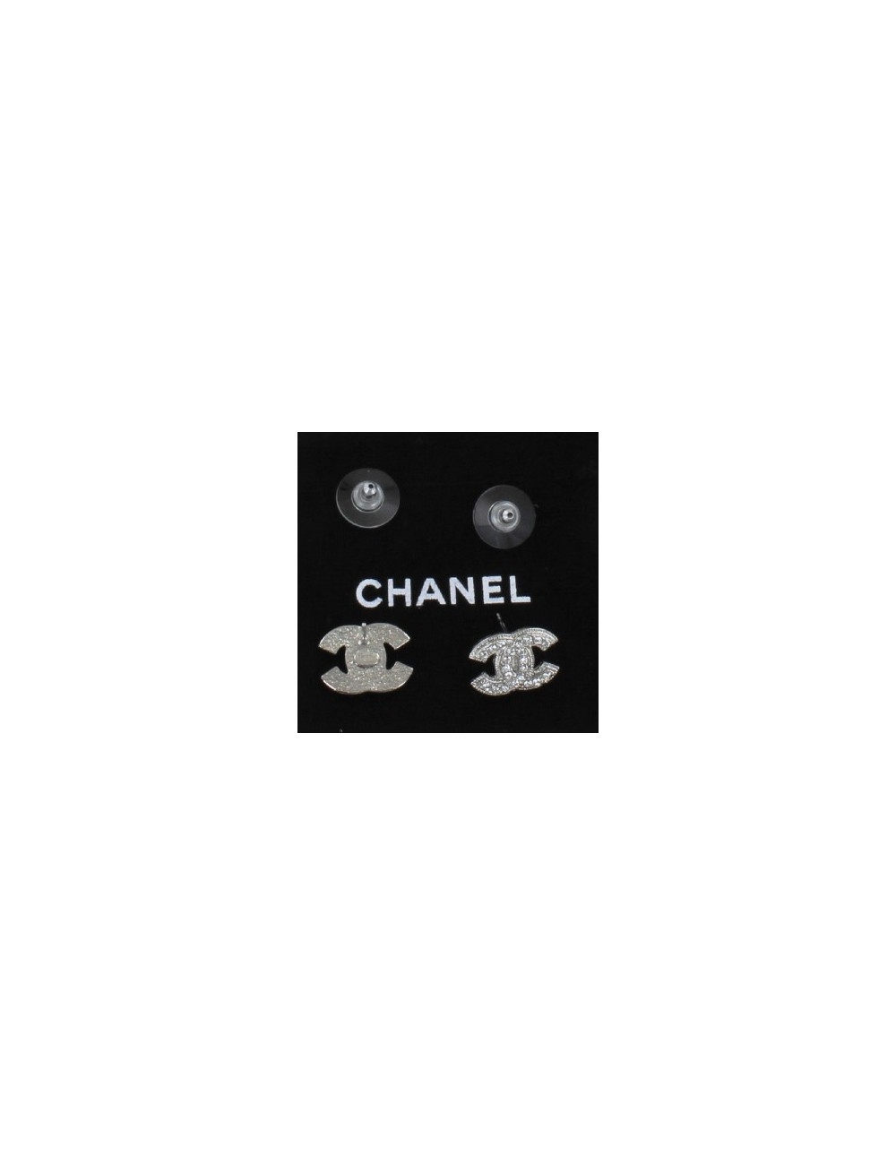clous d'oreille CHANEL strass