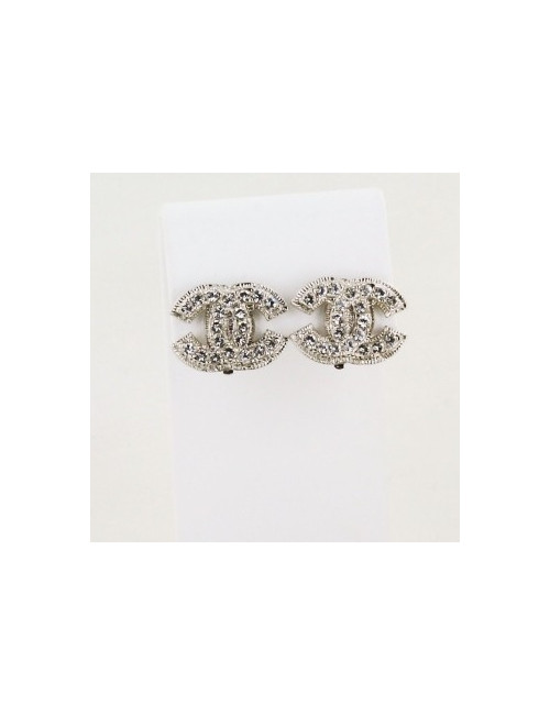 clipd d'oreille CHANEL strass