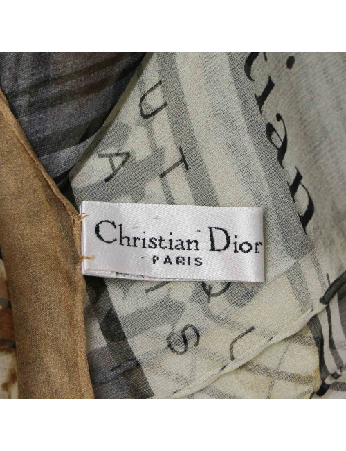 Châle CHRISTIAN DIOR voile de soie 